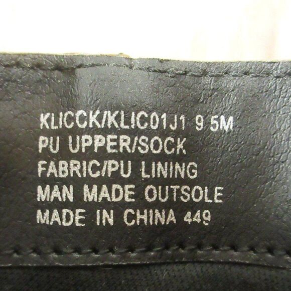 MADDEN GIRL Klicck Black Faux Leather Ankle Boots Sz 9.5 Snakeskin Croc Bootie - Picture 5 of 12